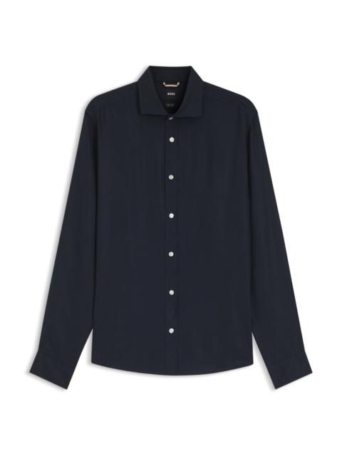 REGULAR-FIT SHIRT IN WASHED LINEN