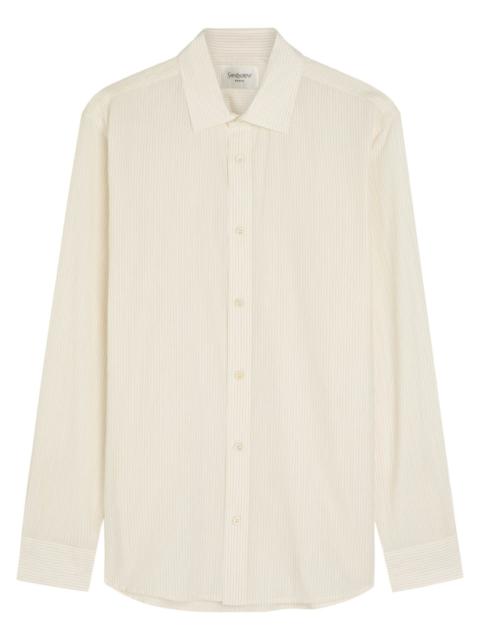 Saint Laurent Pinstriped Cotton Shirt