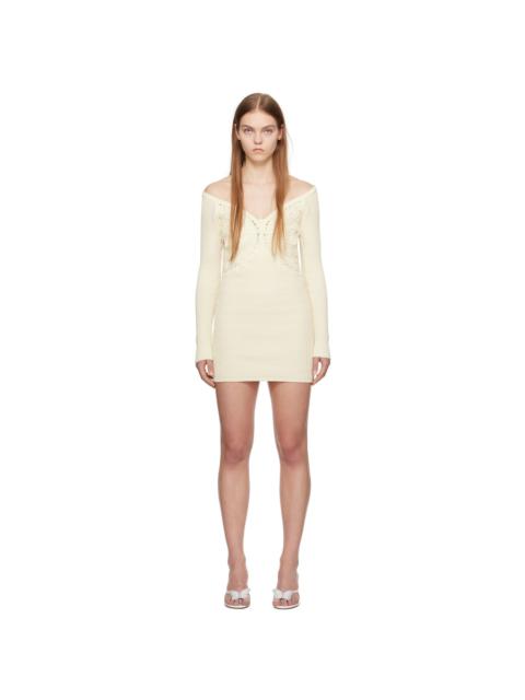 Off-White Butterfly Minidress