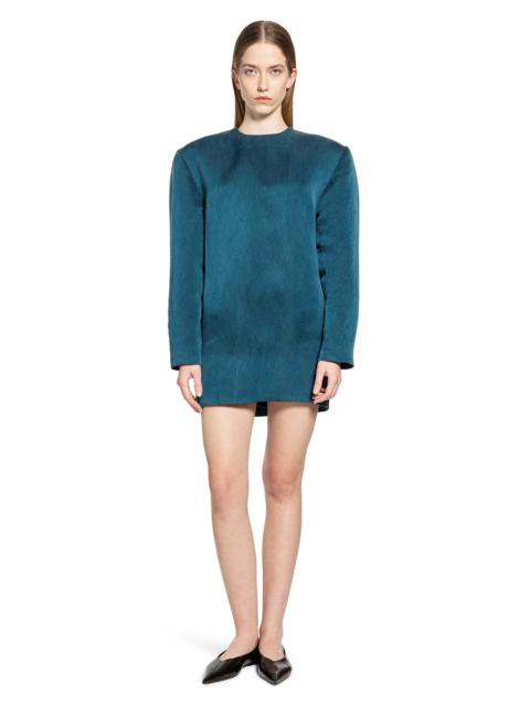 Boxy Dress In Stonewash Silk Satin