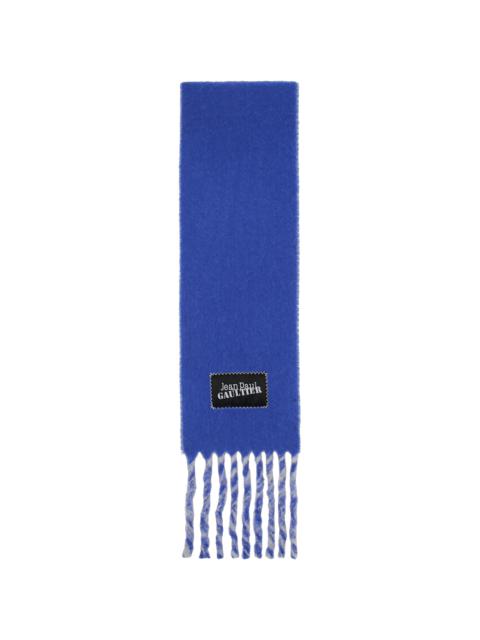 Blue & Gray Logo Patch Scarf