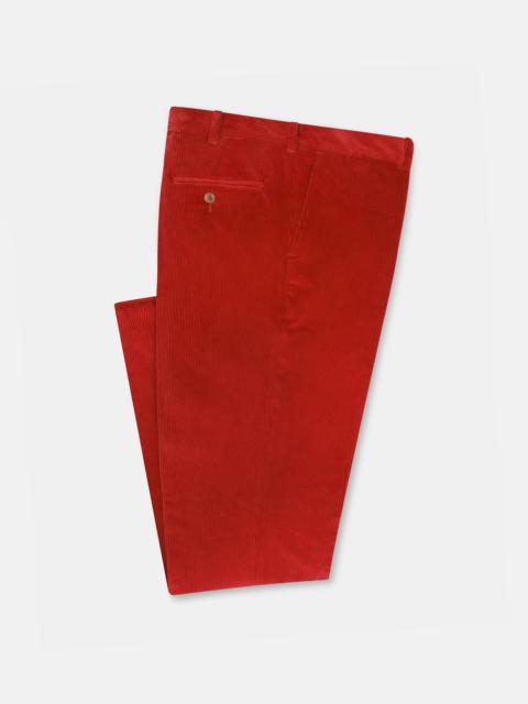 MADE-IN-USA RED WIDE WALE BRITISH CORDUROY PANT