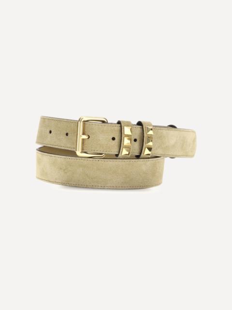 Suede Belt with Rockstuds