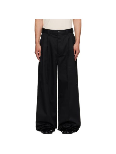 Black Skater Chino Trousers