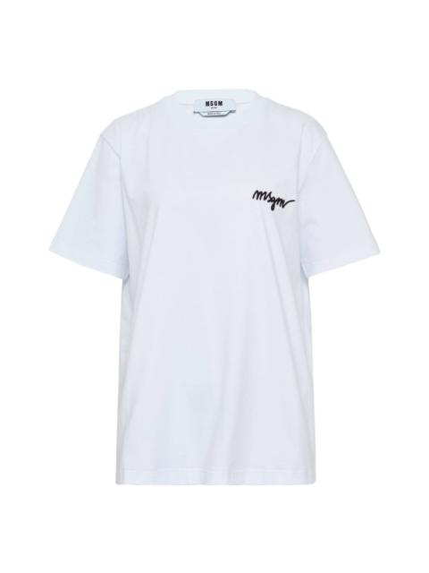 MSGM Embroidered T-Shirt