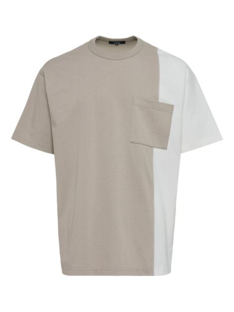 two-tone panelled T-shirt