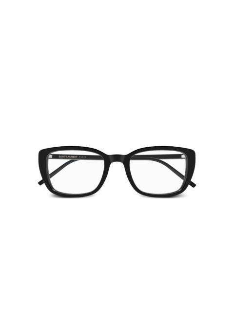 square-frame glasses