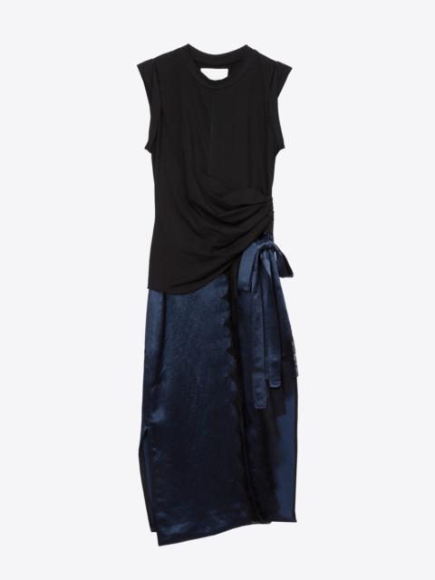 T-Shirt Combo Dress with Endless Lace Loop