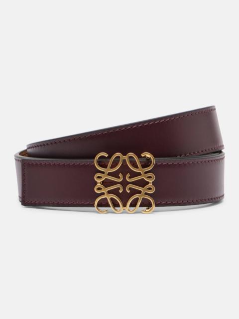 Anagram leather belt