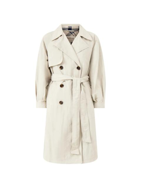 Barbour Layla Double-breasted Belted Trench Coat