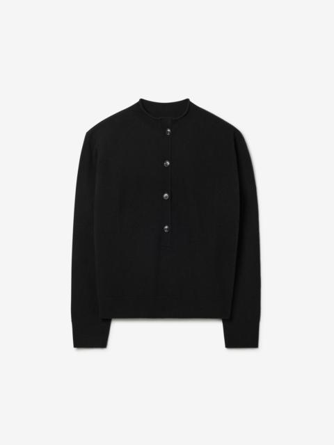 Longsleeve Polo knit cashmere blend