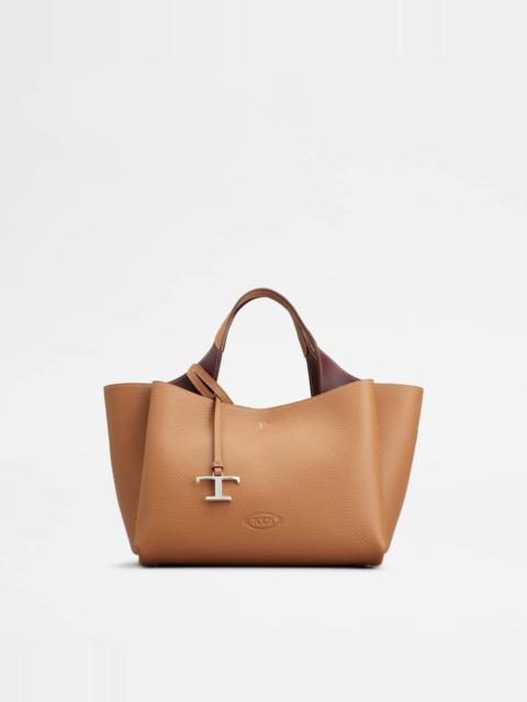BAG IN LEATHER MINI - BROWN, BURGUNDY