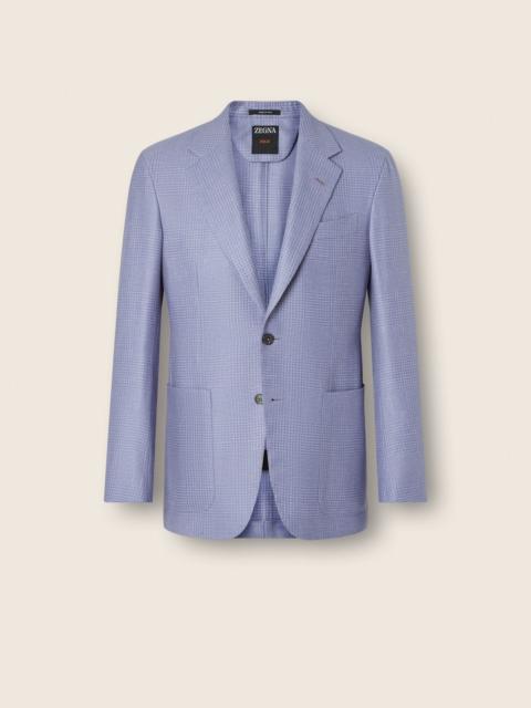 LILAC CASHMERE SILK AND LINEN JACKET