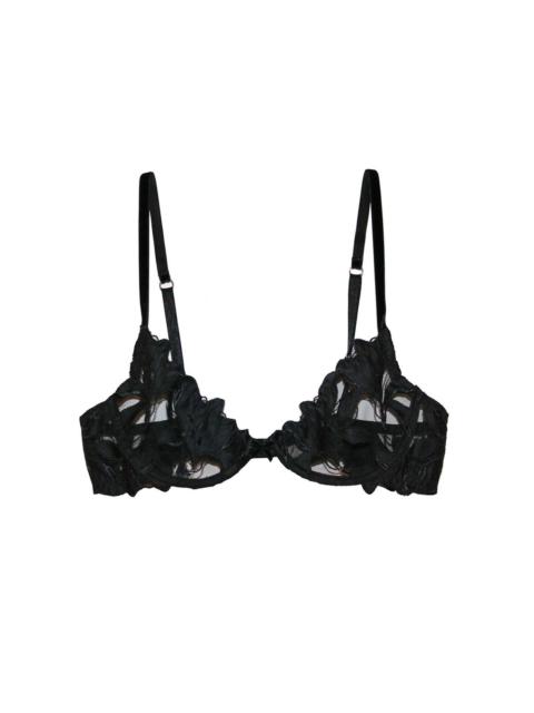 Lily Embroidery Plunge Demi Bra