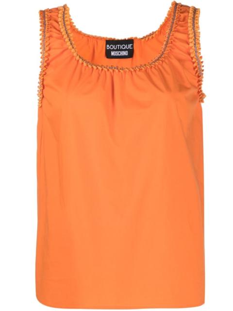 embellished-trim tank top