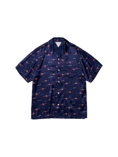 Human Made Flamingo Aloha Shirt Navy
