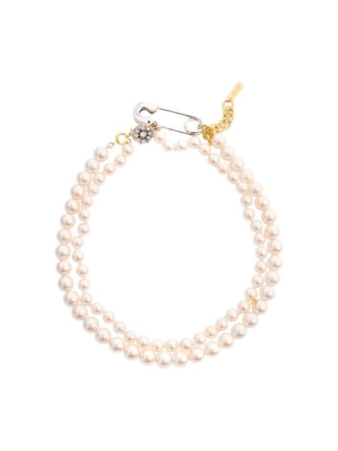 double-strand pearl necklace