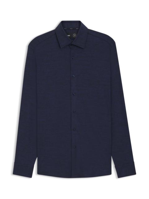 SLIM-FIT SHIRT IN BRUSHED PERFORMANCE-STRETCH FLANNEL