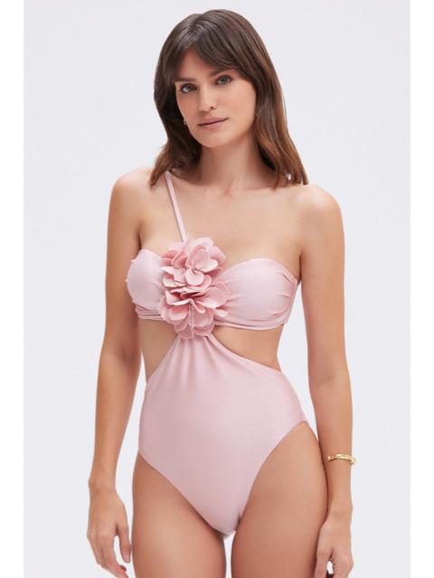 LAGOA LYCRA FLOWER APPLIQUE ONE PIECE