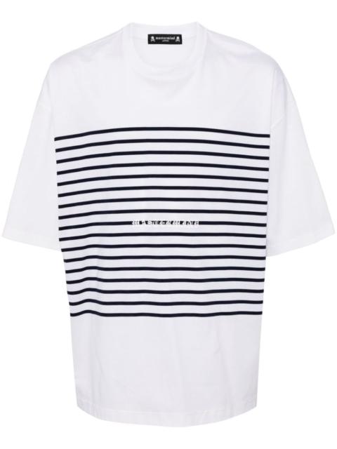 stripe-print cotton T-shirt