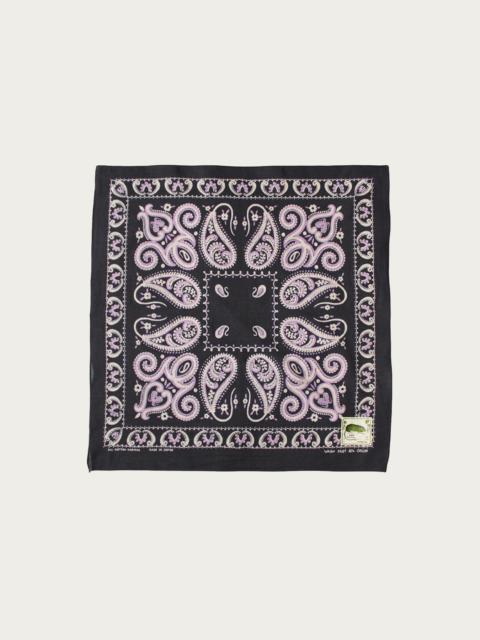 Fastcolor Selvedge Bandanna (SAMBO Paisely) 15x15 - Black