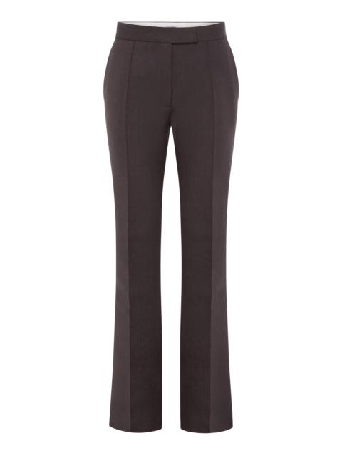 Mid-Rise Flared Suit Pants brown