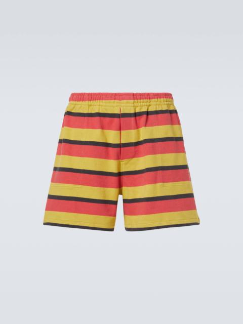 Rec striped cotton jersey shorts