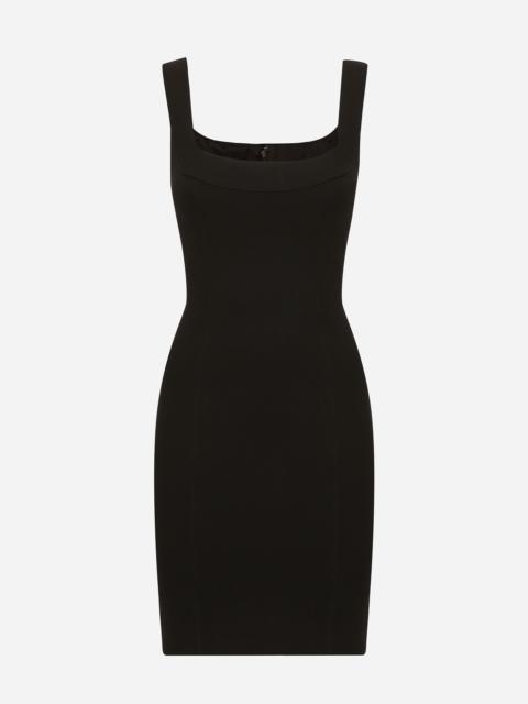 Short jersey sheath dress