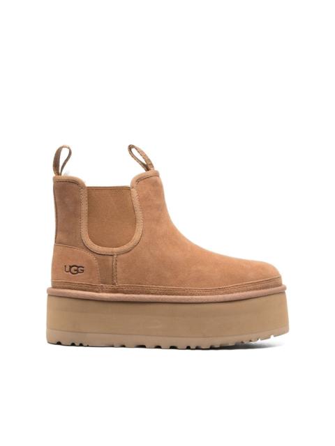 Classic Mini platform ankle boots