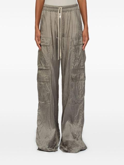 drawstring-fastening cargo-pocket trousers