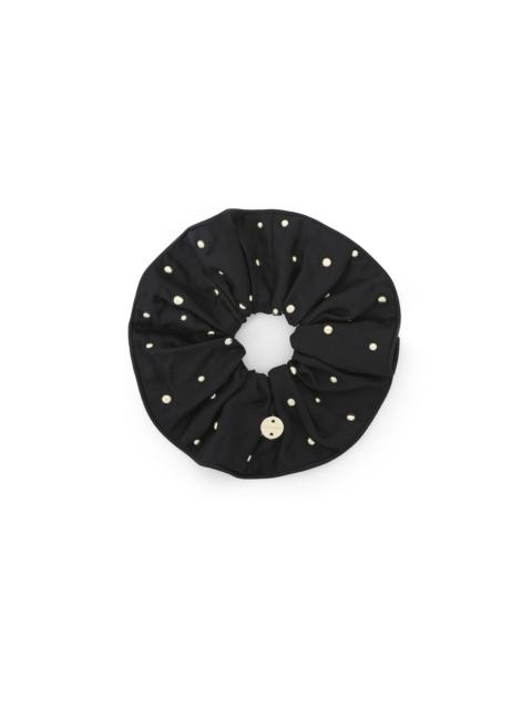 STUDDED SILK SCRUNCHIE
