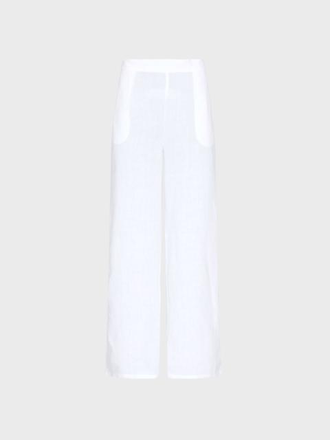WOMEN LINEN COMFORT PANTS SOLID