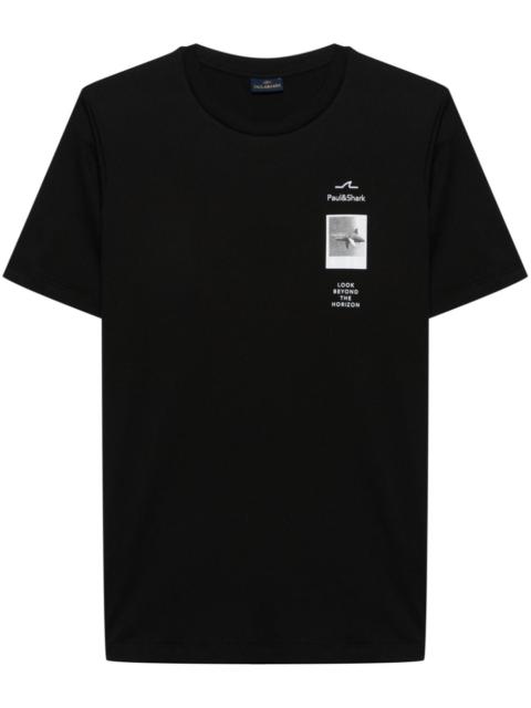 logo-print cotton T-shirt