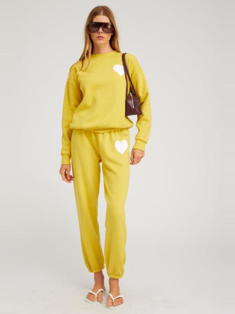 YELLOW HEART SWEATPANTS