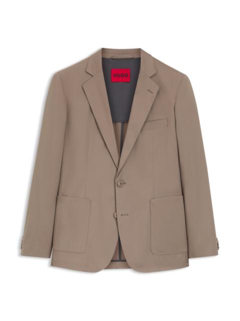 SLIM-FIT JACKET IN STRETCH COTTON