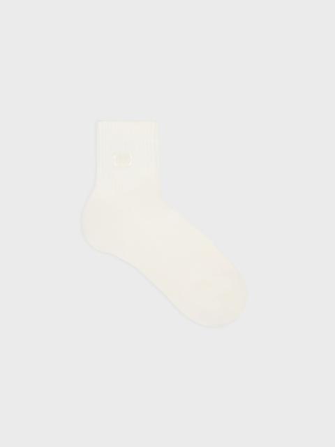 triomphe socks in ribbed cotton