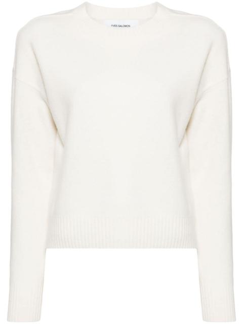 crew-neck wool jumper