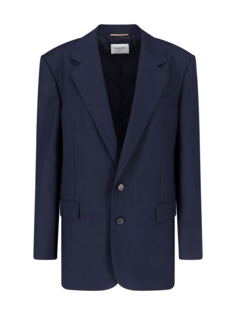 SINGLE-BREASTED WOOL BLAZER