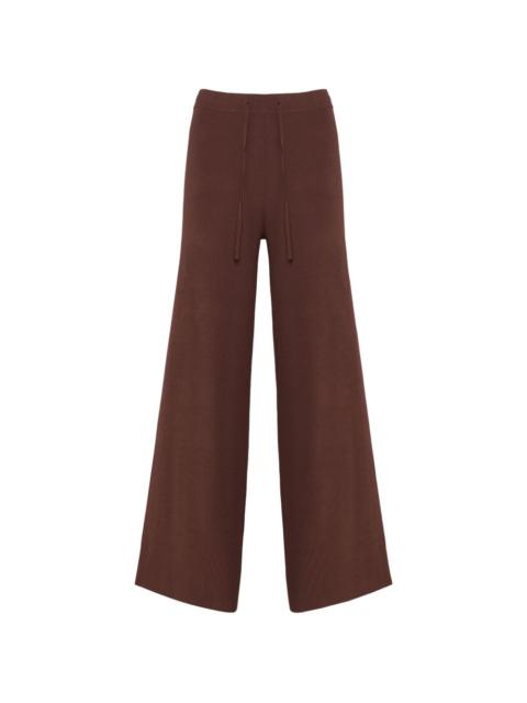 knit wide-leg trousers