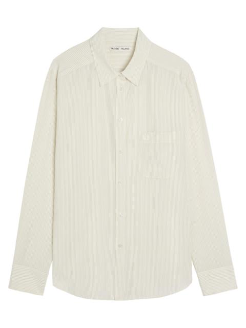Blaze Milano Anabas Pinstripe Silk Shirt