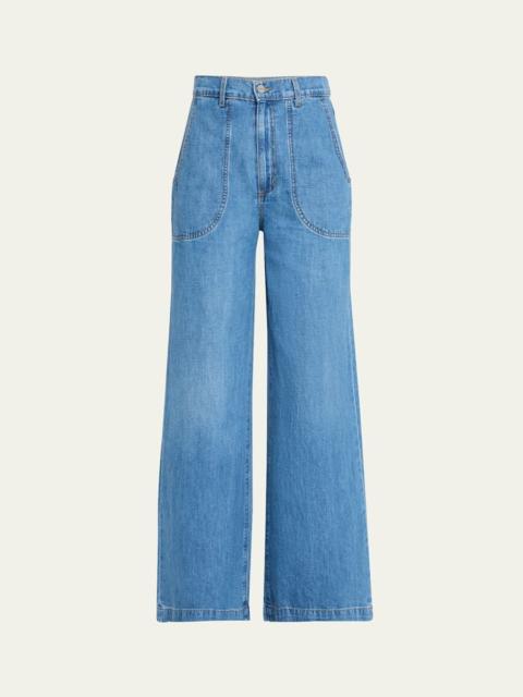 Mecox Beach Wide-Leg Jeans