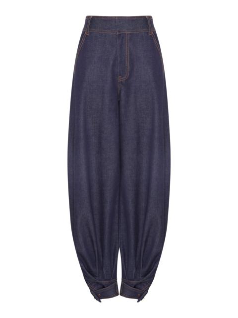 Hypnotic Denim Harem Cotton Blend Pant dark wash