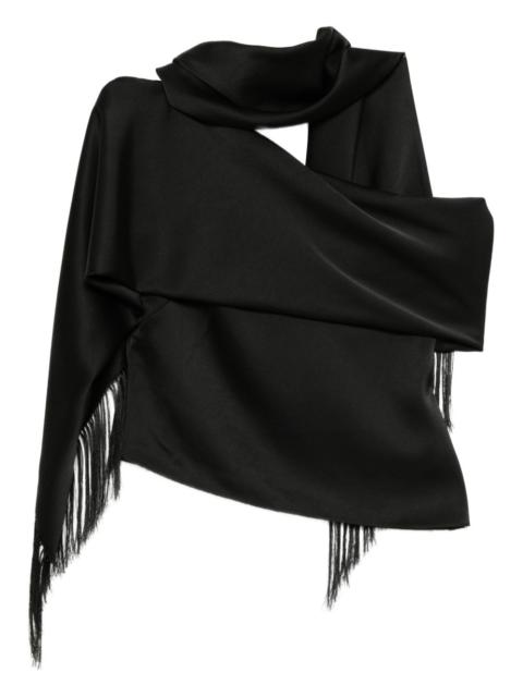 asymmetric scarf top