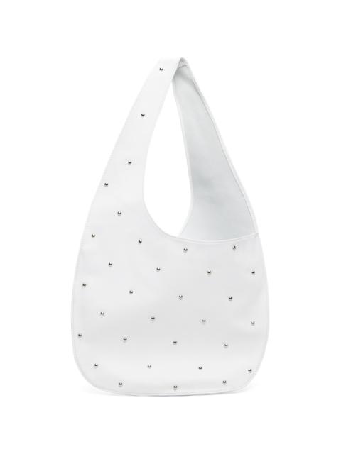 White Lara Multi Stud Tote
