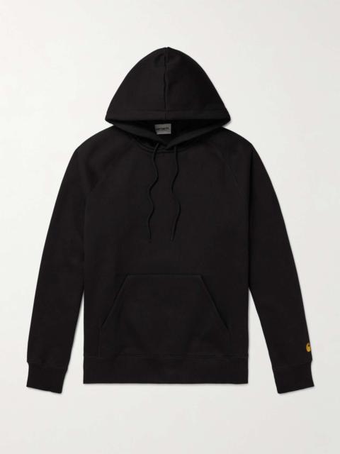 Chase Logo-Embroidered Cotton-Blend Jersey Hoodie