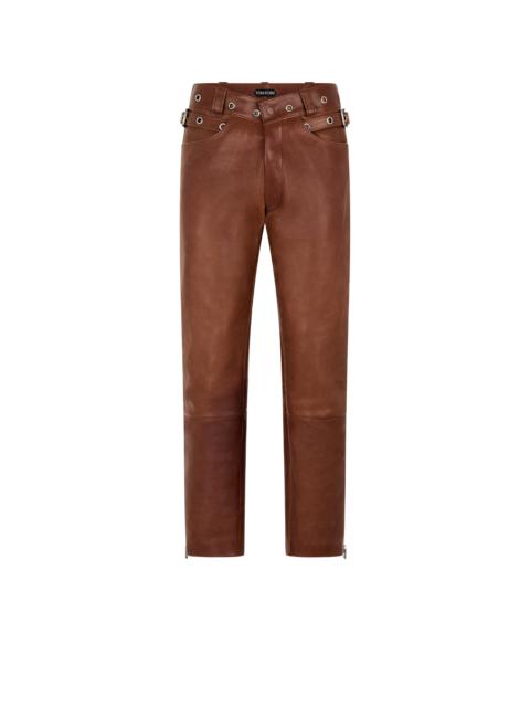 BUFFALO GRAIN LEATHER BIKER PANT
