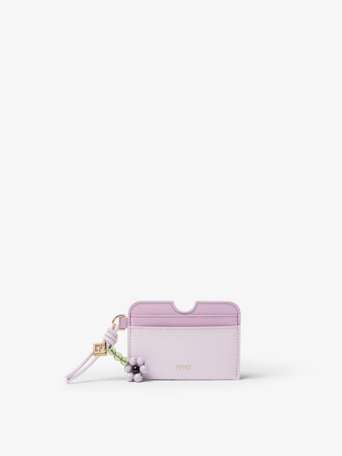 FF Diamonds Card Case Lilac leather card case