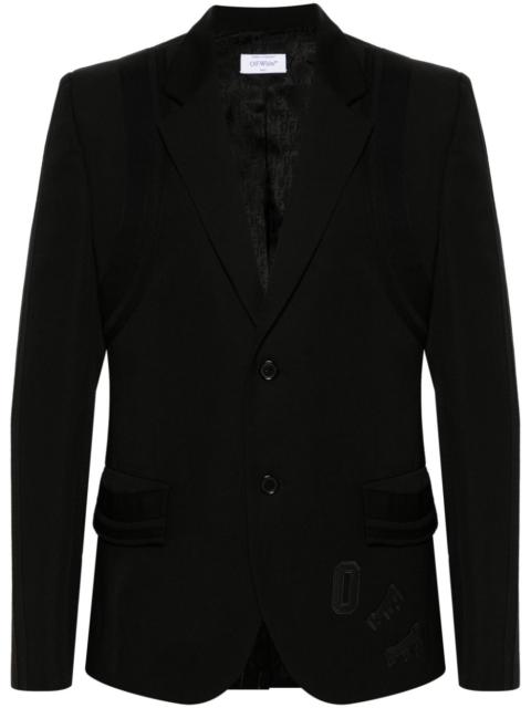 Varsity single-breasted blazer