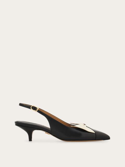 Soft bow slingback