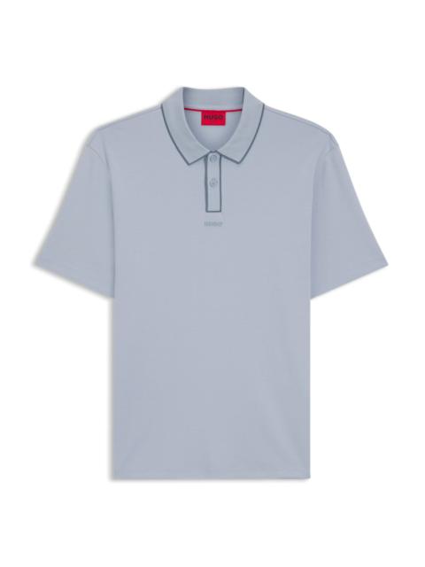 CONTRAST-TRIM POLO SHIRT IN COTTON JERSEY